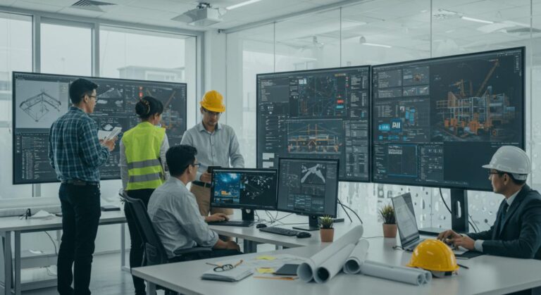 Gestão de Documentos e Projetos BIM com IA na Construção