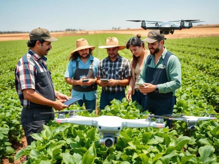 Agricultura de Precisão com IA Otimizando Colheitas