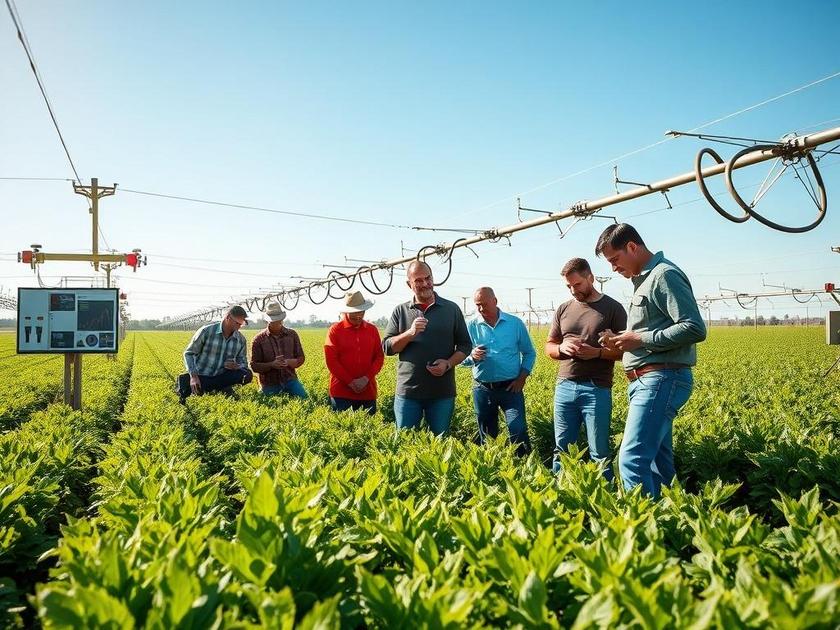 Gestão inteligente de irrigação com IA para agricultura eficiente