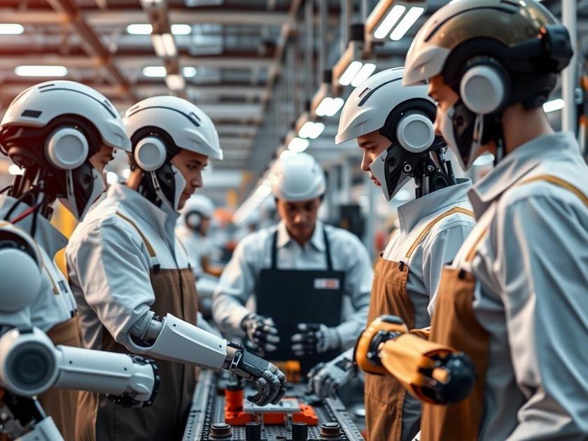 Robótica Colaborativa e IA na Linha de Montagem