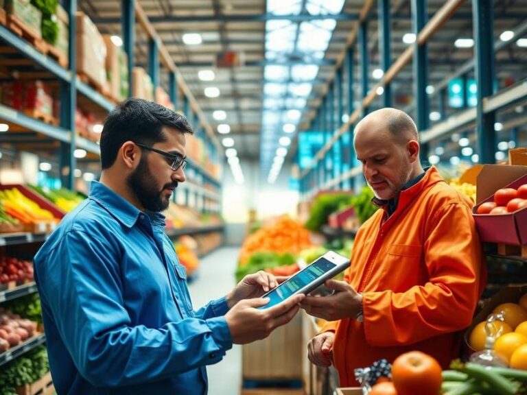Agentes de IA na Cadeia de Suprimentos de Alimentos