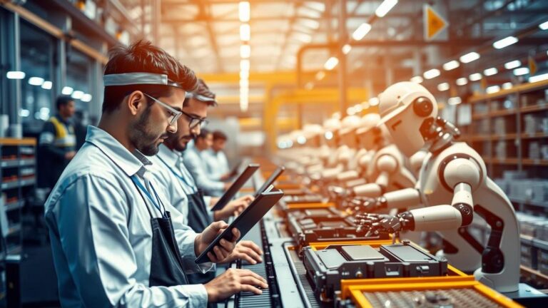 Colaboração entre humanos e agentes de IA na indústria